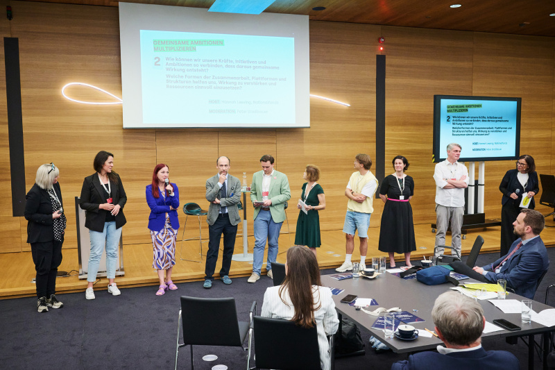 Präsentation der Hosts für die Jam-Session