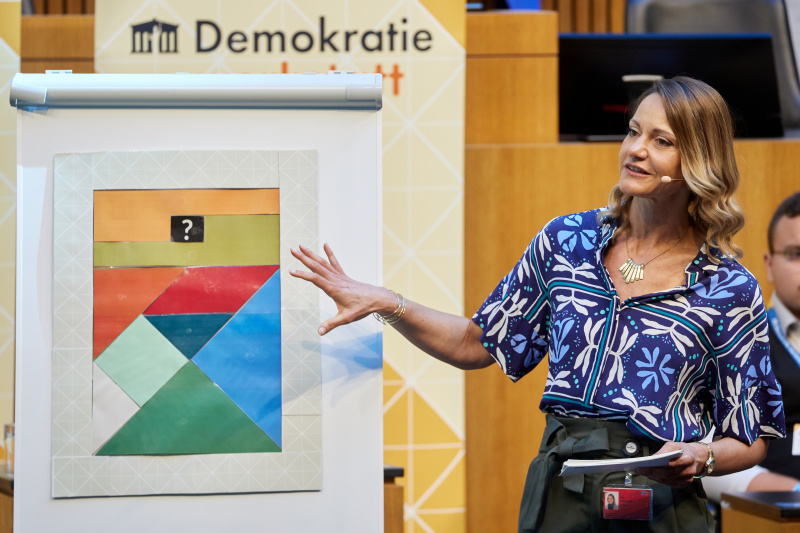 Moderation. Katharina Kramer (Agentur Müllers Freunde GmbH)