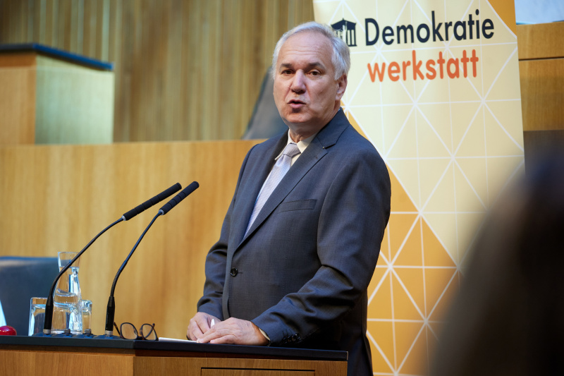 Begrüßung. Nationalratspräsident Walter Rosenkranz (FPÖ)