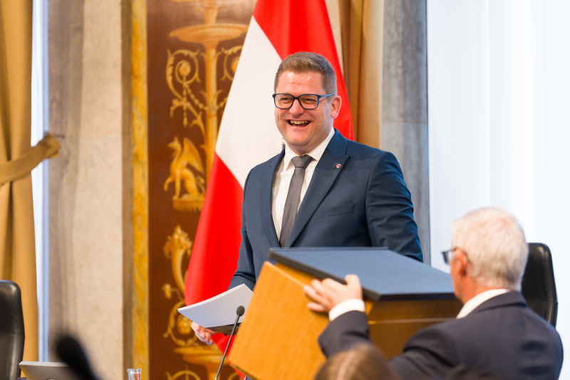 Abschiedsworte anlässlich des Vorsitzwechsels. Bundesratspräsident Markus Stotter (ÖVP)