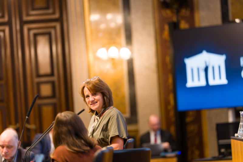 Am Wort: Bundesratsmitglied Johanna Miesenberger (ÖVP)