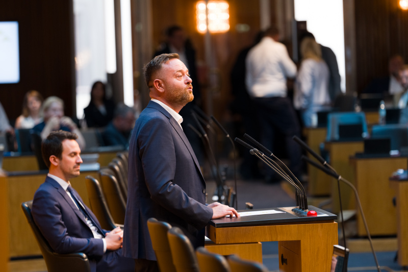 Nationalratsabgeordneter Mario Lindner (SPÖ) am Wort