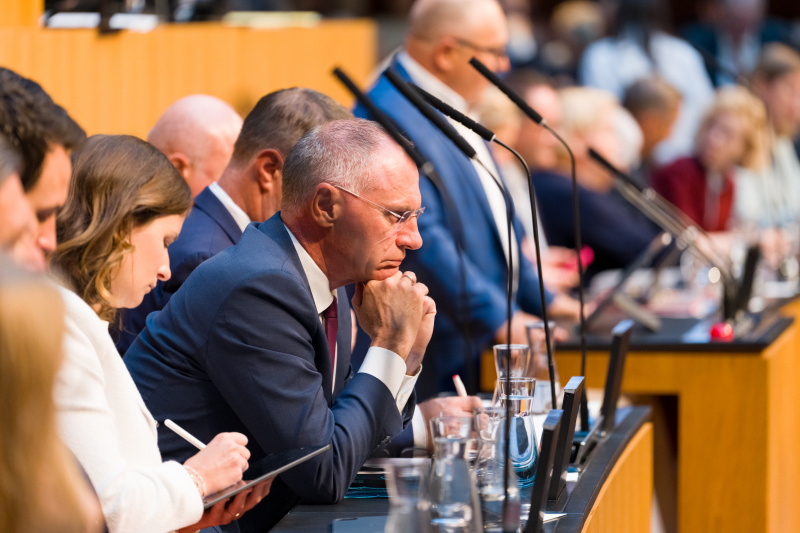 Innenminister Gerhard Karner (ÖVP) auf der Regierungsbank