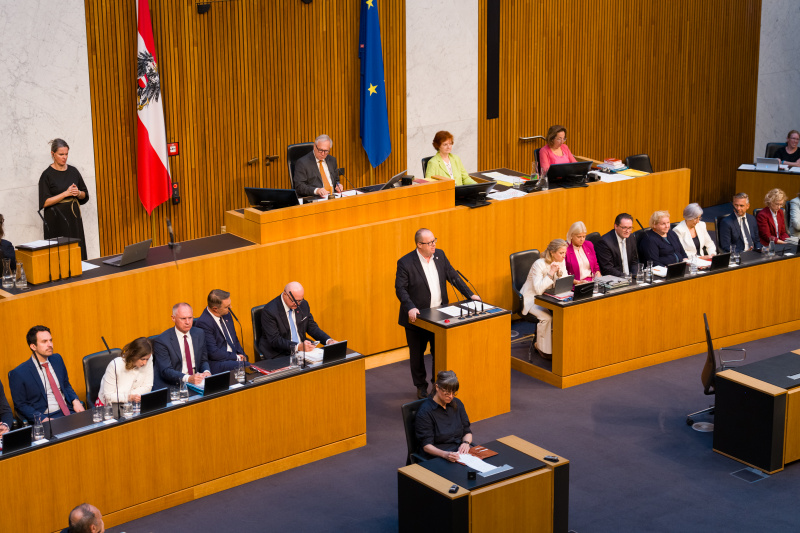 Nationalratsabgeordneter Hubert Fuchs (FPÖ) am Wort
