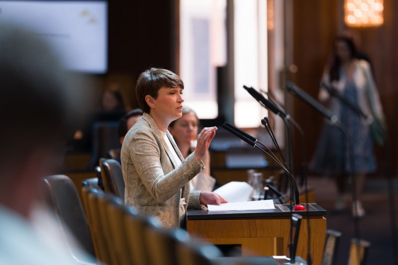 Nationalratsabgeordnete Sigrid Maurer (GRÜNE) am Wort