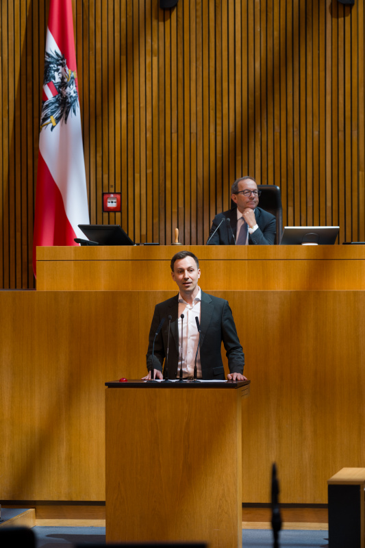 Nationalratsabgeordneter Nico Marchetti (ÖVP) am Wort