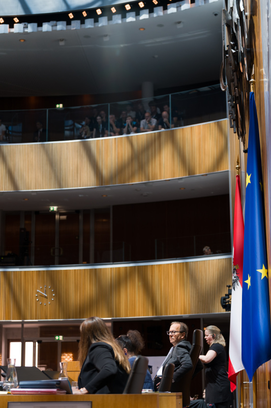 Blick auf das Präsidium