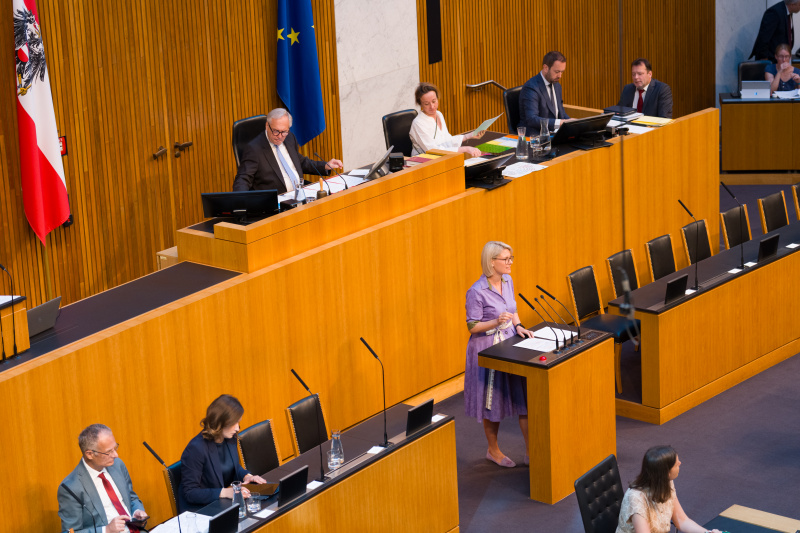 Nationalratsabgeordnete Ricarda Berger (FPÖ) am Wort