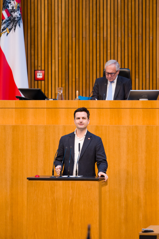 Nationalratsabgeordneter Bernhard Herzog (SPÖ) am Wort