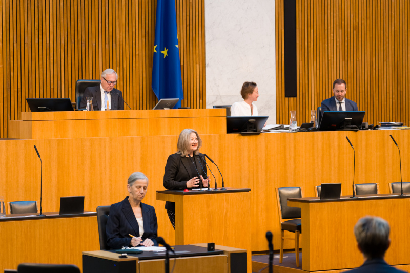 Nationalratsabgeordnete Gertraut Auinger-Oberzauchner (NEOS) am Wort