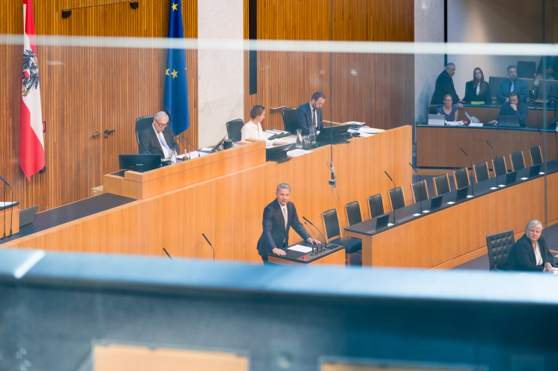 Nationalratsabgeordneter Norbert Sieber (ÖVP) am Wort
