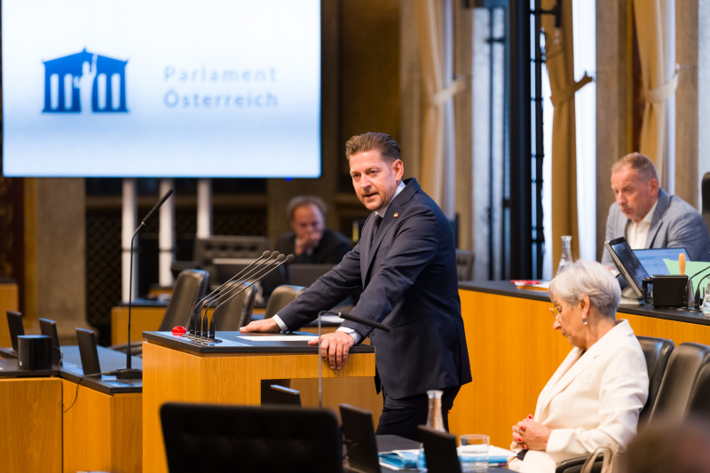 Bundesratsmitglied Sandro Beer (SPÖ) am Wort