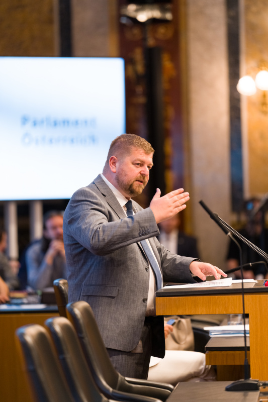 Bundesratsmitglied Andreas Arthur Spanring (FPÖ) am Wort