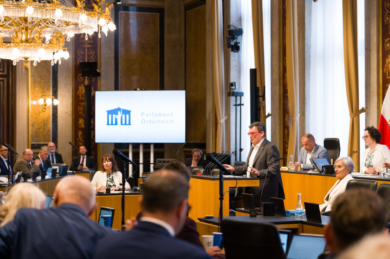 Bundesratsmitglied Michael Wanner (SPÖ) am Wort