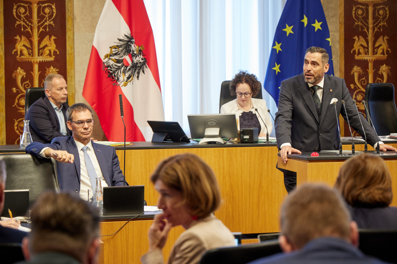 Am Rednerpult: Bundesrat Daniel Schmid (SPÖ)