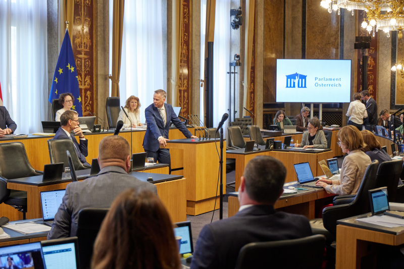 Am Rednerpult: Vorsitzender der Bundesratsfraktion Harald Himmer (ÖVP)