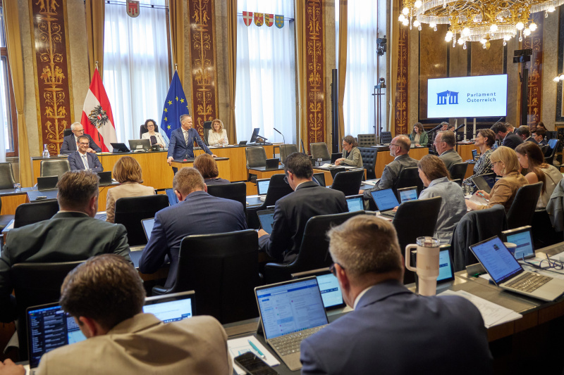 Am Rednerpult: Vorsitzender der Bundesratsfraktion Harald Himmer (ÖVP)