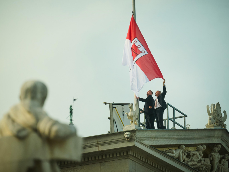 Hissen der Vorarlberger Landesflagge