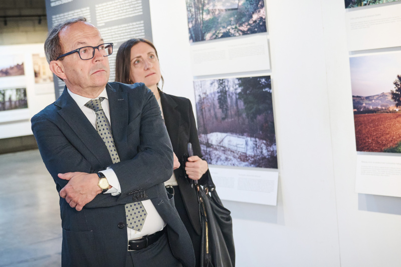 Besuch Jüdisches Museum Galizien. Von links: Zweiter Nationalratspräsident Peter Haubner (ÖVP), Vorständin Nationalfonds Judith Pfeffer