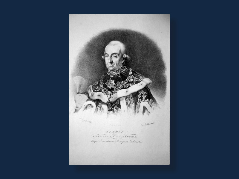 Österreichischer Beamter und Gouverneur von Siebenbürgen. Lithographie von Franz Eybl