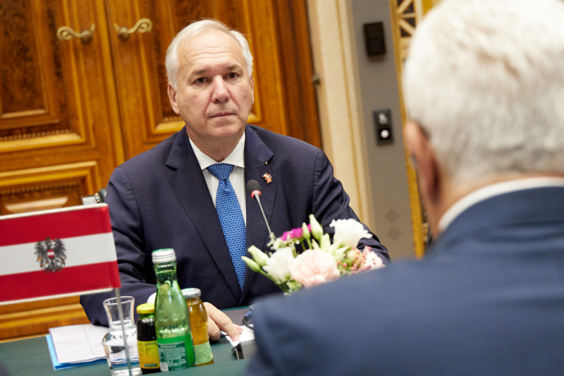 Arbeitsgespräch. Nationalratspräsident Walter Rosenkranz (FPÖ)