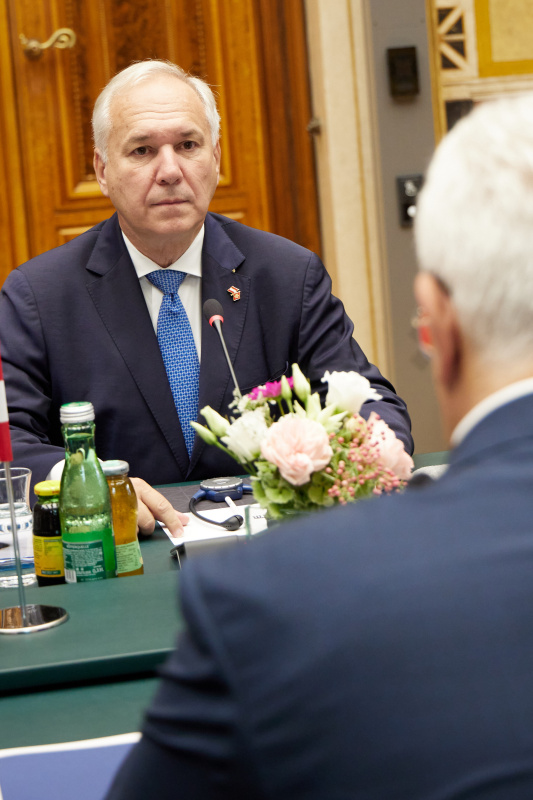 Arbeitsgespräch. Nationalratspräsident Walter Rosenkranz (FPÖ)