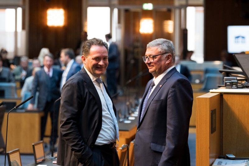 Landwirtschaftsminister Norbert Totschnig (ÖVP), Staatssekretär Jörg Leichtfried (SPÖ)