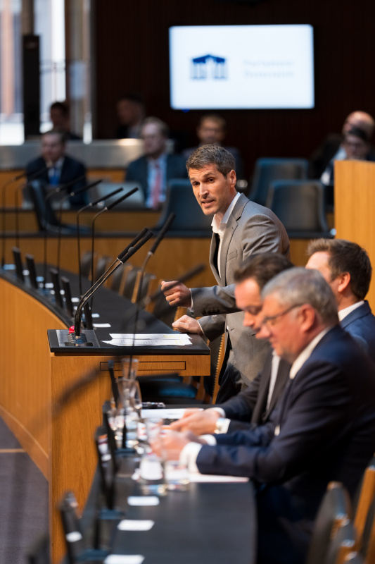 Nationalratsabgeordneter Lukas Hammer (Grüne) am Wort