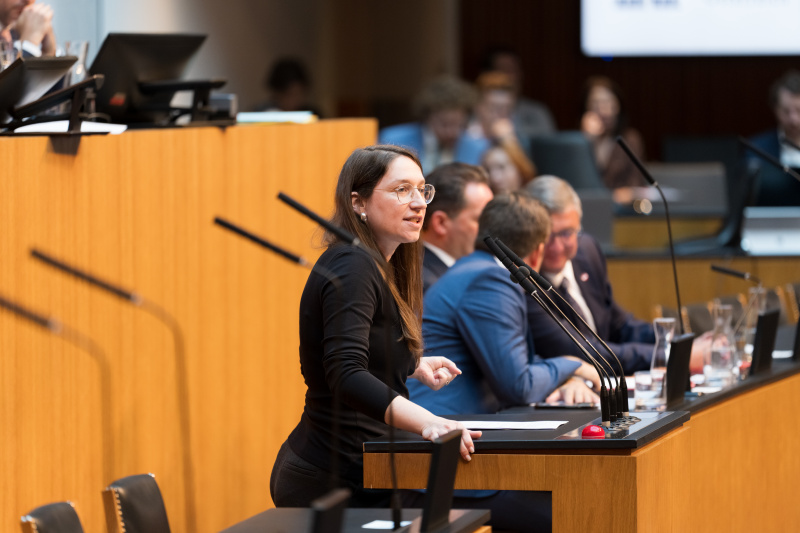 Nationalratsabgeordnete Julia Elisabeth Herr (SPÖ) am Wort