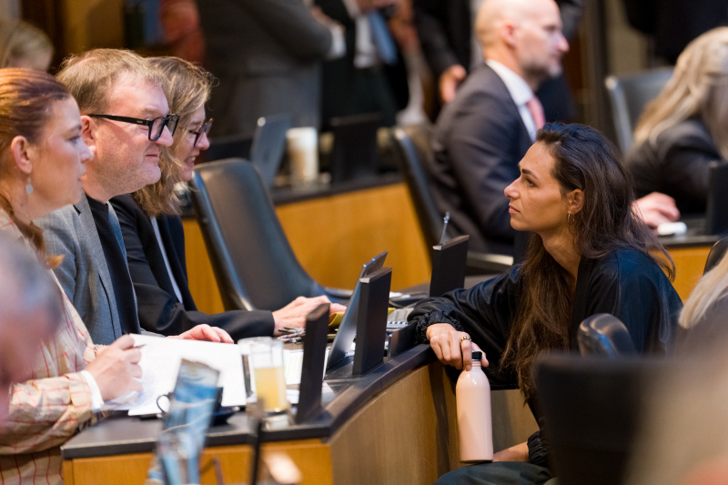 Vor der Sitzung - Blick ins Plenum