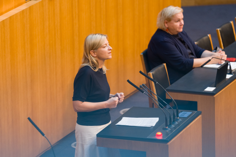 Am Wort: Nationalratsabgeordnete Barbara Teiber (SPÖ)