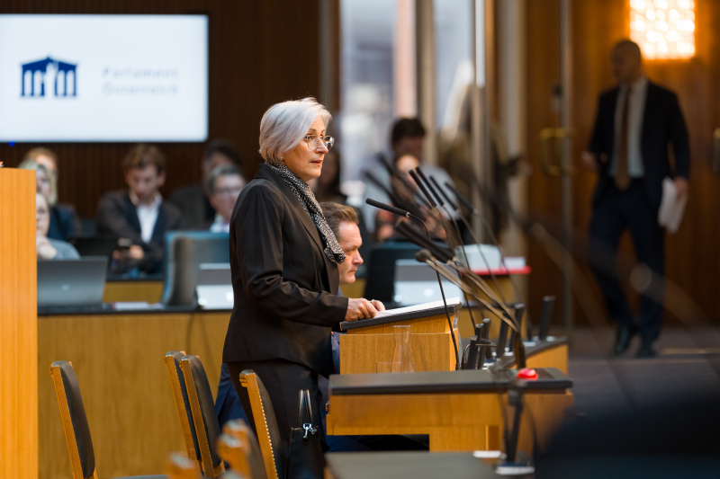 Am Wort: Justizministerin Anna Sporrer (SPÖ)