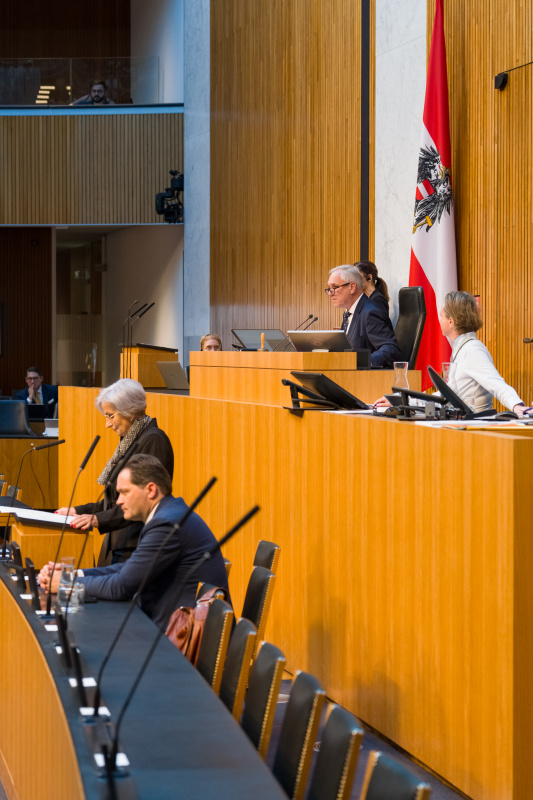 Am Wort: Justizministerin Anna Sporrer (SPÖ)