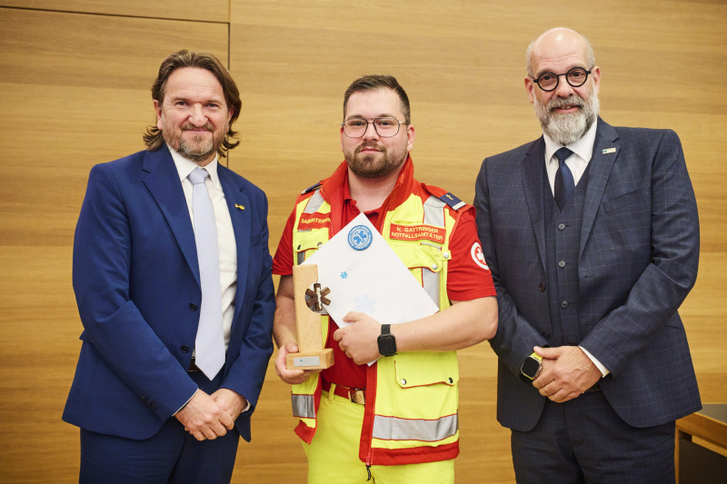 Preis für Herausragende Leistung. Nico Gattringer (ASB Kärnten) (Patenschaft: ÖAMTC Flugrettung)