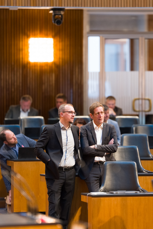 Blick ins Plenum vor der Sitzung