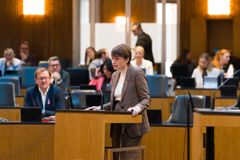 Am Wort: Nationalratsabgeordnete Sigrid Maurer (GRÜNE)