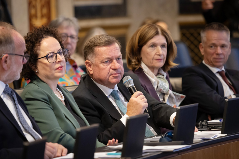 Fragerunde. Zweiter Landtagspräsident Steiermark Werner Amon (ÖVP)