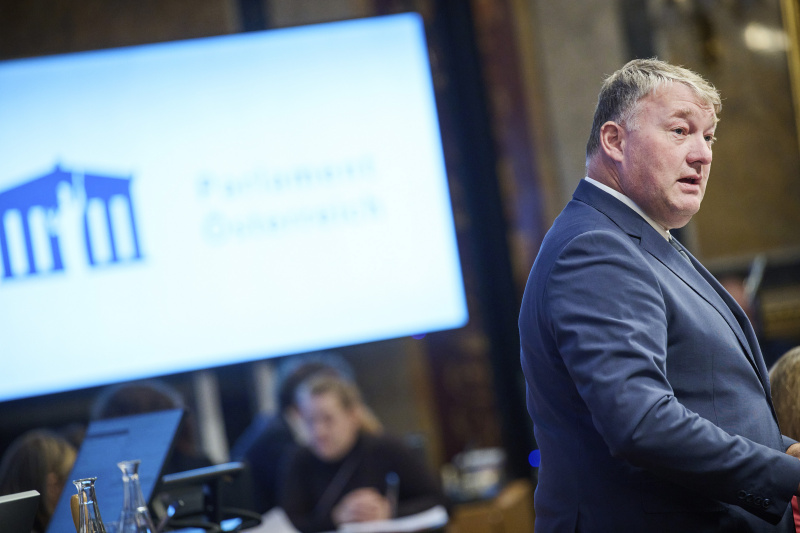 Am Rednerpult Bundesrat Markus Steinmaurer (FPÖ)