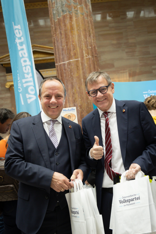 Nationalrats Christoph Stark (ÖVP) und Bundesrat Christoph Thoma (ÖVP)