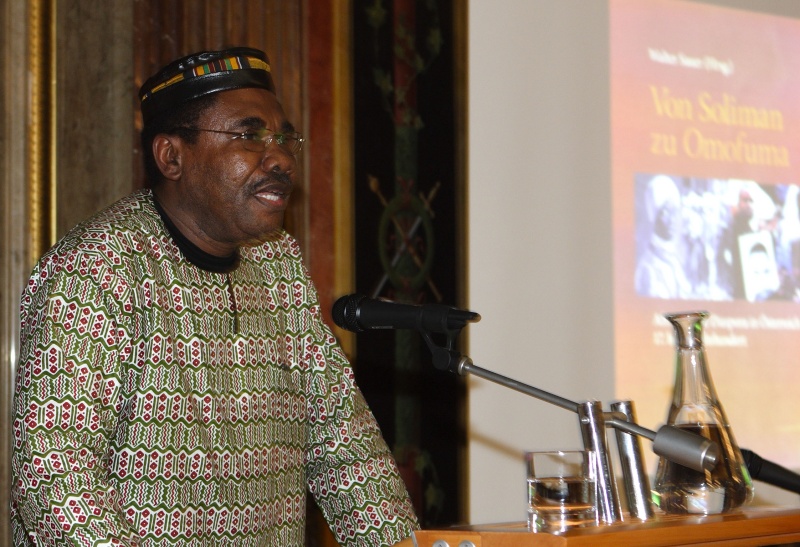 Kojo Taylor am Rednerpult