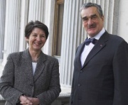 v.li. Barbara Prammer, Karel Schwarzenberg (tschechischer Außenminister).