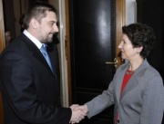 v.li. Bojan Kostres (Parlamentspräsident der Autonomen Region Vojvodina), Barbara Prammer.