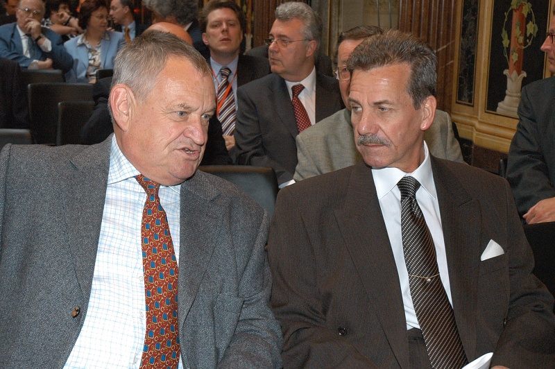 v.li. Bundesminister a.D. Herbert Haupt, Franz Fiedler (ehemaliger Rechnungshofpräsident).