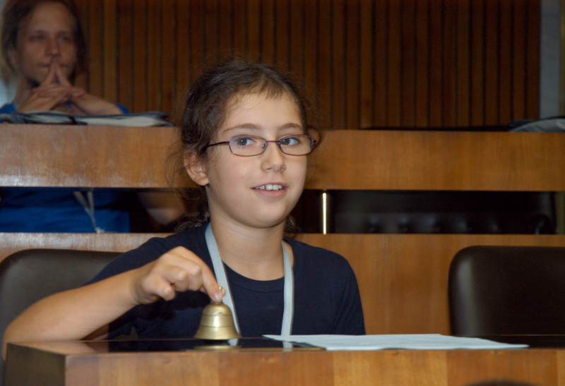 Schüler im NR Sitzungssaal