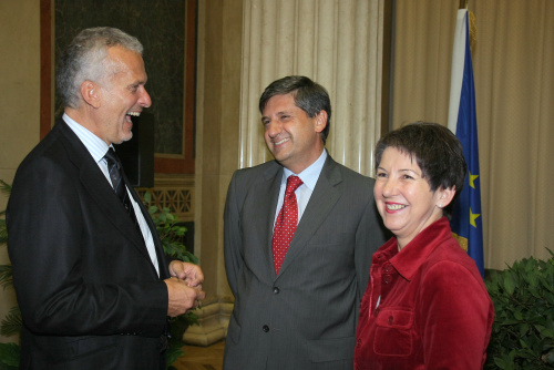 v.li. Rechnungshofpräsident Josef Moser, Michael Spindelegger, Barbara Prammer.