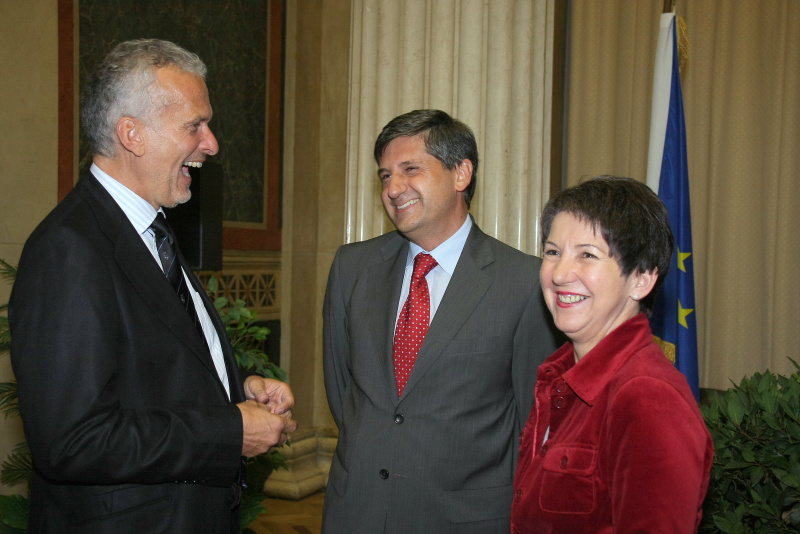 v.li. Rechnungshofpräsident Josef Moser, Michael Spindelegger, Barbara Prammer.