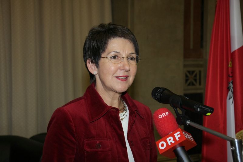 Nationalratspräsidentin Barbara Prammer am Rednerpult
