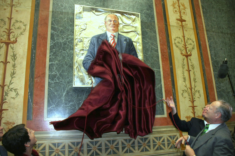 Enthüllung des Portraits