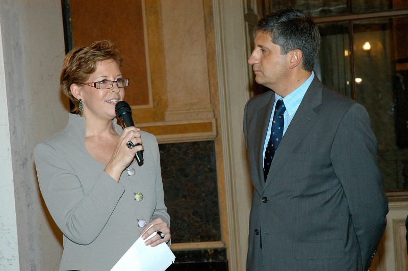 v.li. Christine Marek, Michael Spindelegger, Anas Schakfeh (Präsident der islamischen Glaubensgemeinschaft).