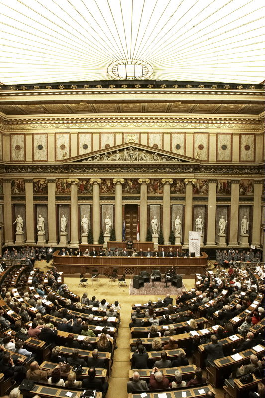 Blick in Richtung Veranstaltungsteilnehmer